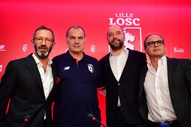 Marcelo Bielsa, Marc Ingla, Luis Campos et Gérard Lopez