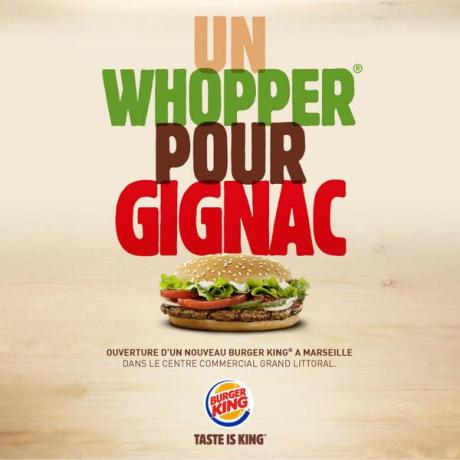 Un Whopper pour Gignac !