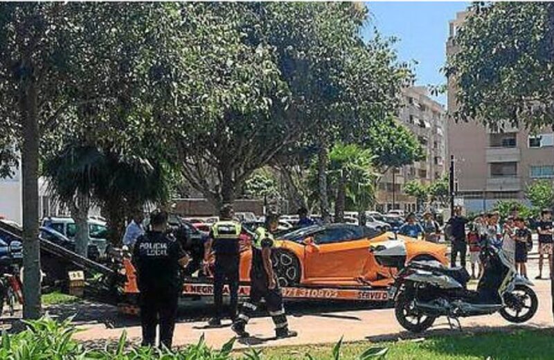 Ibiza : la Lamborghini de Basthuayi à la fourrière