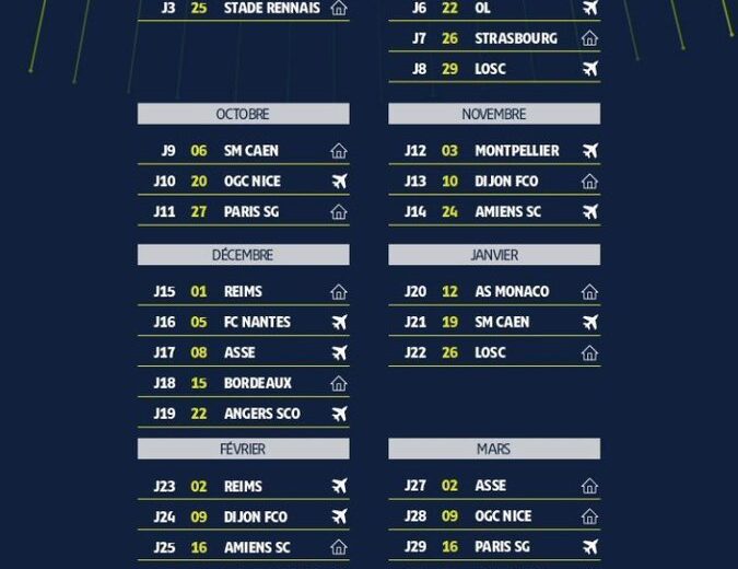 Ligue 1 : le calendrier a été révélé