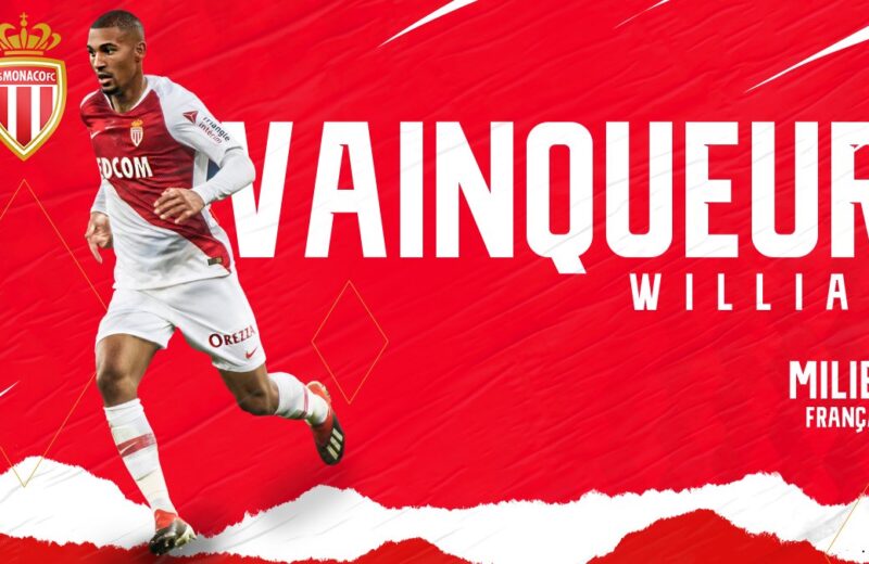 Monaco : Vainqueur prêté jusqu&rsquo;à la fin de la saison (Officiel)