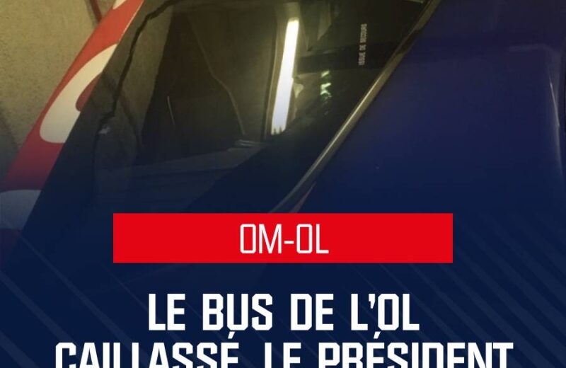 OM-Lyon : le bus lyonnais caillassé