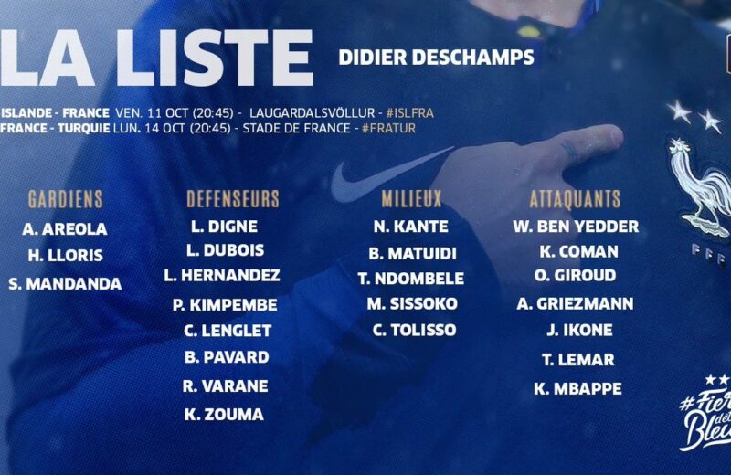 EdF : Mandanda de retour chez les Bleus