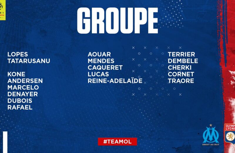 OM-Lyon : le groupe de Garcia