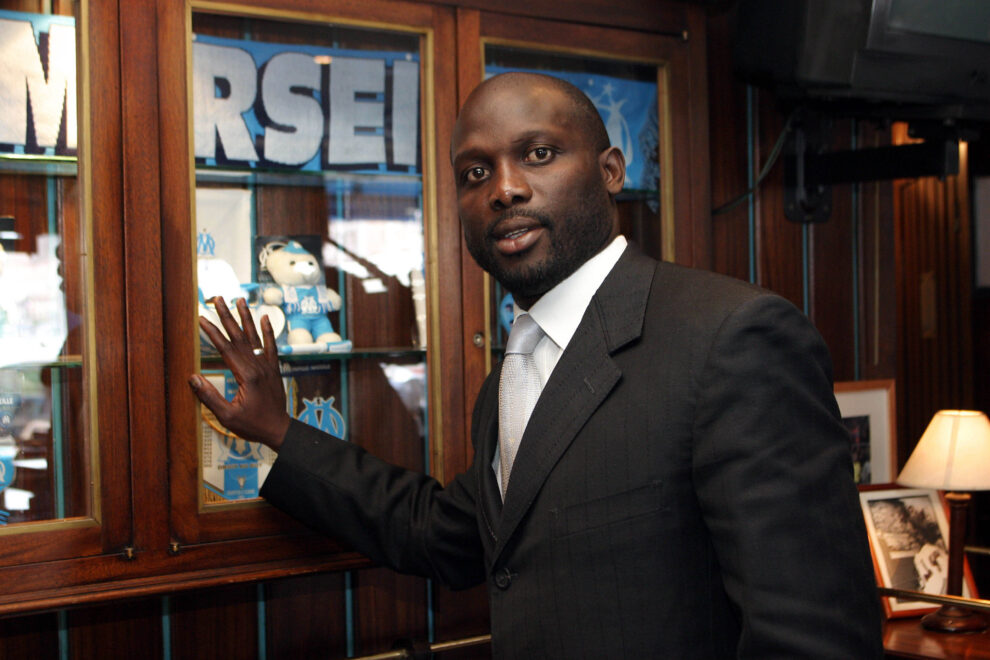 George Weah lors de son passage à l'OM