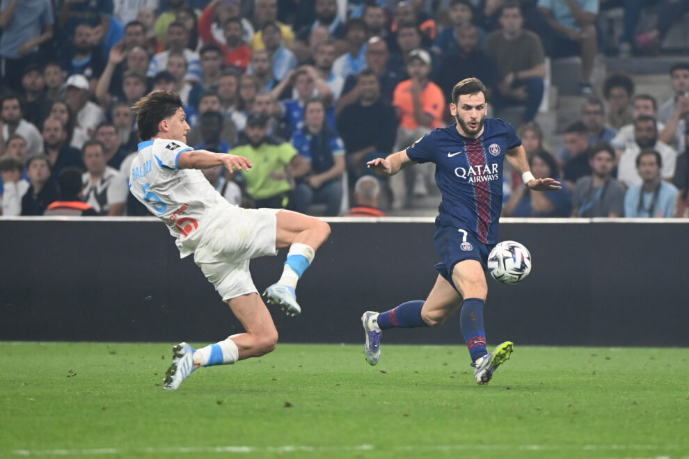 Khvicha Kvaratskhelia et Leonardo Balerdi, OM-PSG