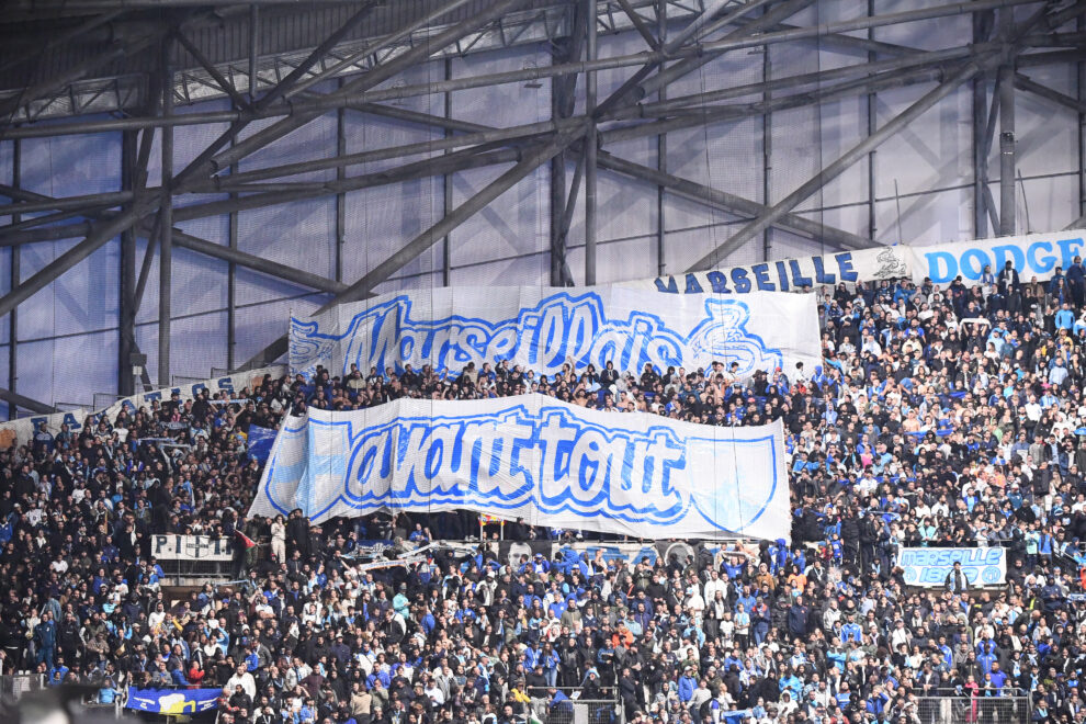 Supporters de l'OM, stade Orange Vélodrome