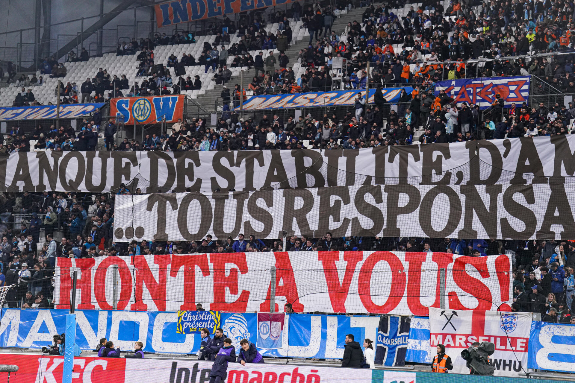 Stade Vélodrome - Les Ultras expliquent leur mouvement de protestation
