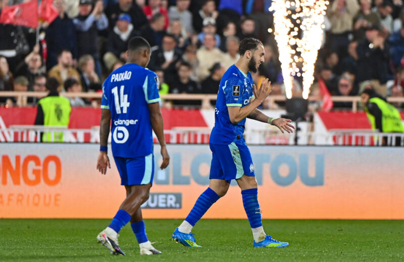 L’OM s’incline 2-1 à Monaco malgré la belle performance de Gouiri